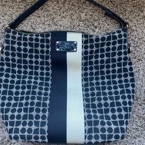 Kate Spade Classic Noel Neda black cream handbag